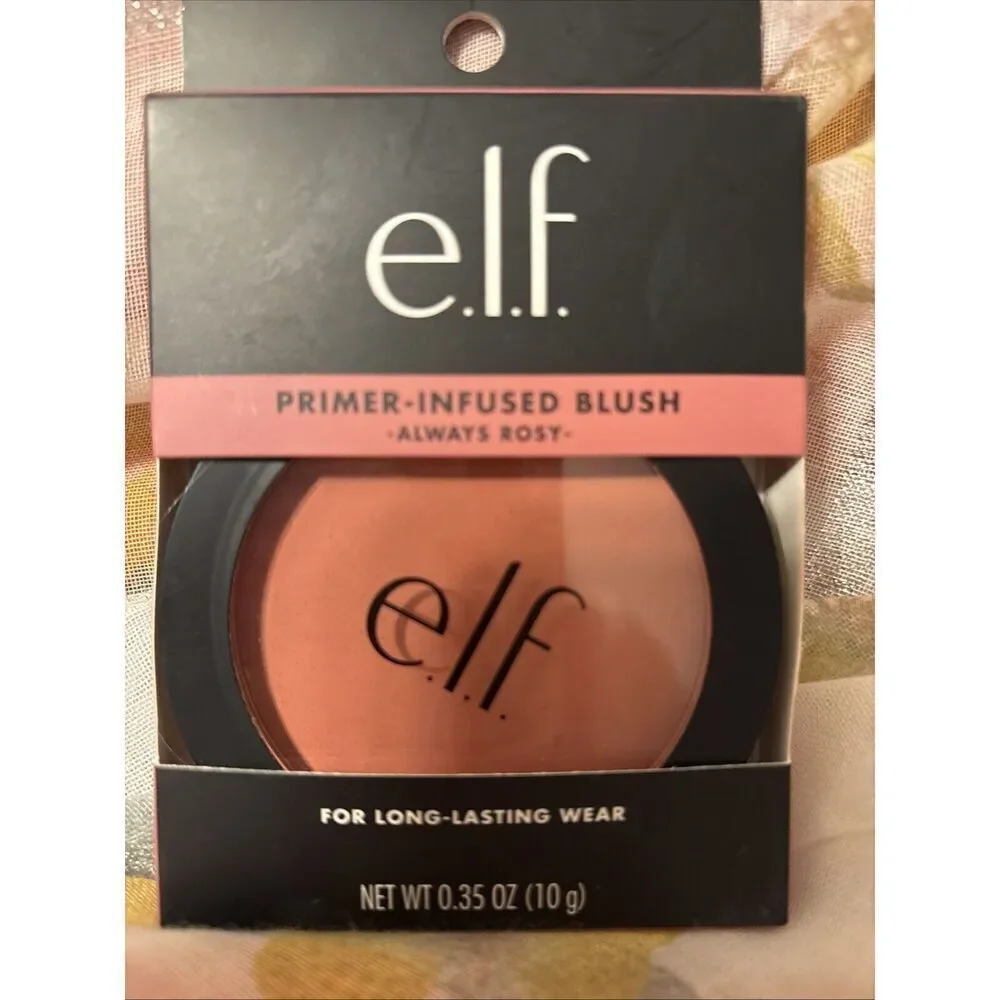 ELF Primer-Infused Blush,‎ Always Rosy & Lash It Loud Black Mascara Both New